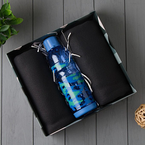 Подарочный набор LoveLife "Для самого лучшего" (плед 150х130см + бутылка) 4761978 000000000001200172