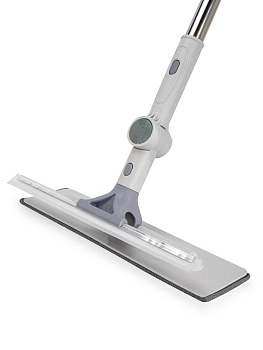 Швабра для окон со скребком телескоп 30х9/90-130см бело-серый металл/пластик_ST 000000000001228747