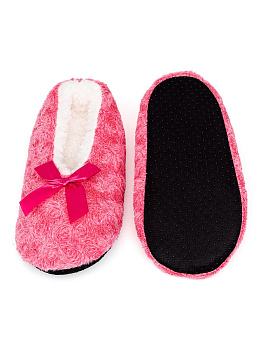 Туфли домашние-тапки р.39-40 LUCKY Розы сиренево-розовый полиэстер 000000000001187772