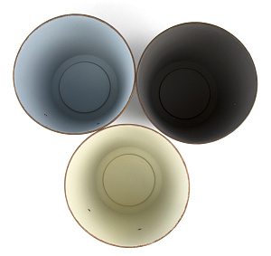 Кашпо 17х15см Garden Стакан высокий микс пластик/металл 000000000001216369