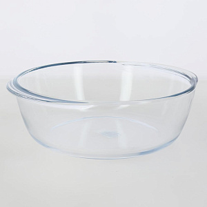 Форма для запекания и хранения 26x23x8см 2,3л PYREX с крышкой круглая стекло 000000000001211370