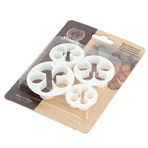 Формочки для печенья и марципана 4шт 4х6,5см MARMITON пластик 000000000001165939