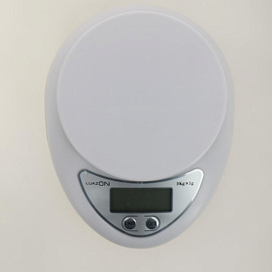 Весы кухонные LUAZON HOME LVK-501 до5кг электронные белые пластик 1147001 000000000001186376