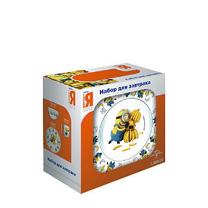 МИНЬОНЫ 2 Набор для завтрака 3 предмета ОСЗ стекло 000000000001201049