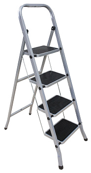 Сремянка сталь размер ступ-30х20см.Макс. нагруз-120кг.Макс.высота-291см.Высота до верх ступ91см.Размер в разложенном виде:45,5*84*129с 000000000001194271