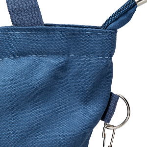 Сумка-шоппер с брелком (холст) 38х33х5см синий поликотон 000000000001221691