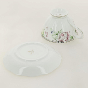 Набор чайный 12шт 250мл (6 чашек, 6 блюдец) BALSFORD МЭРИДИТ ПУ фарфор 000000000001206163