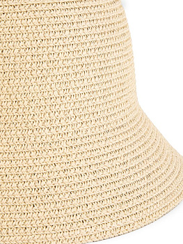 Шляпа 56-58см пляжная панама молочный полиэстер 000000000001227475