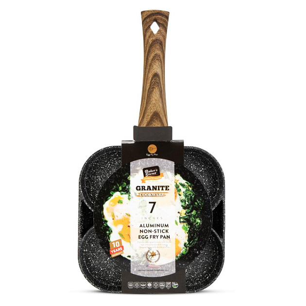 Сковорода порционная 18см BAKER`S SECRET GRANITE индукция алюминий 000000000001219974