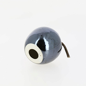 Фигура декоративная 6х5,5см Яблоко синий керамика 000000000001209226