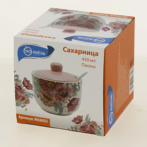 Сахарница 430мл Пионы Доломит M56053 000000000001193775