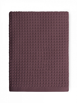 Полотенце вафельное 50x90см DE'NASTIA для бани/сауны 300гр марсала хлопок 000000000001228564