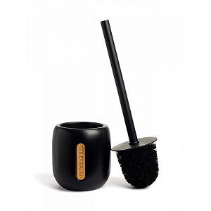 Щетка для унитаза 11x10,5x35,5см DE'NASTIA BAMBOO черный керамика 000000000001225140