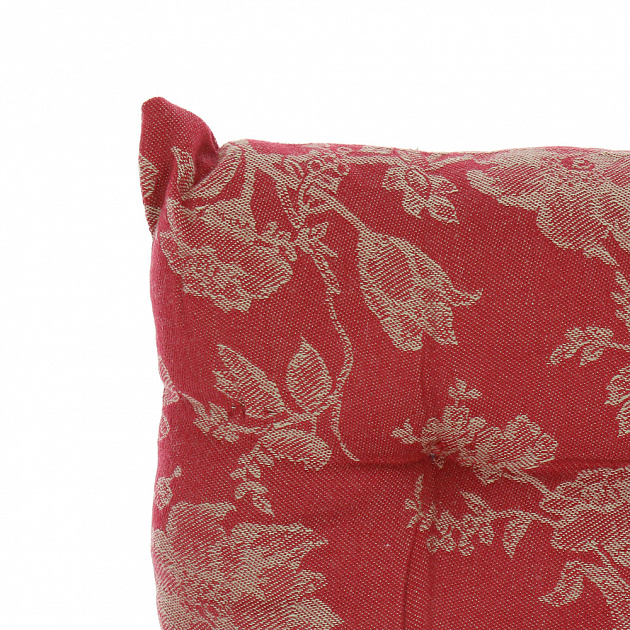 Жаккардовая подушка на стул Arloni, дизайн 2, красный, 40х40 см, хлопок 000000000001126537
