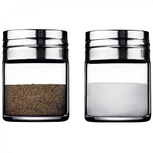 BASIC Солонка для специй 115мл PASABAHCE металлическая крышка стекло 000000000001143108