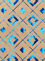 Бумага крафт 100х70см ФЕНИКС-ПРЕЗЕНТ Синяя геометрия 000000000001179930