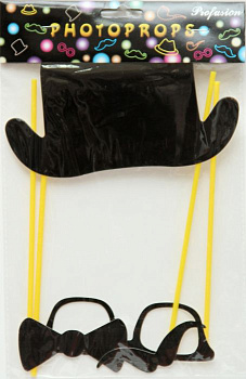 Набор для вечеринок Черный Magic Time, 4 предмета 000000000001150309