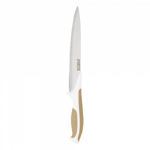 Нож разделочный 20см DE'NASTIA бежевый нержавеющая сталь/пластик/термопластичная резина 000000000001211436