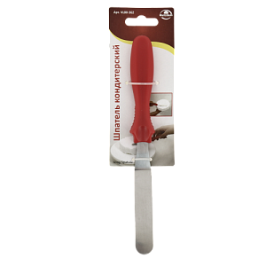 Шпатель Мультидом применяется для декорирования тортов и выпечки. Длина 23см. Нержавеющая сталь 000000000001205160