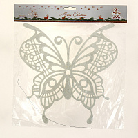 Декоративное украшение 15см Бабочка пластик R010496 000000000001192264