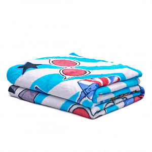 Плед 130*170 Павлинка Аэро Софт Куклы LOL полоса бирюза100%пэ,пл190г 000000000001192878