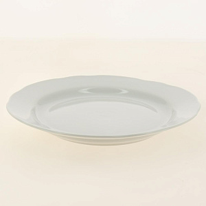 Тарелка фарфор десертная 240 мм Вырезной край Белая,021172 000000000001193494
