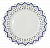 Тарелка десертная 19,2см фарфор APOLLO Glaze Blue можно использовать в микроволновой печи  GLB-03 000000000001197678