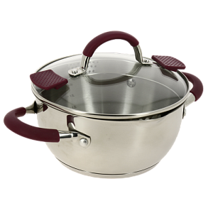 Кастрюля 2,8л SWEET HOME Кабо-Верде стеклянная крышка пароотвод нержавеющая сталь 000000000001181552