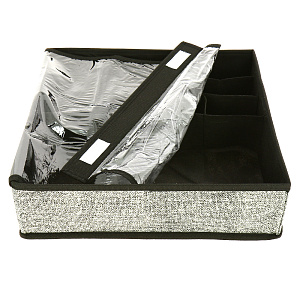 Кофр для мелочи 35х35х10см ПОСУДА ЦЕНТР темно-бежевый 000000000001187222