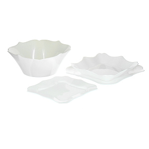 Столовый набор Authentic White Luminarc, 19 предметов 000000000001061007