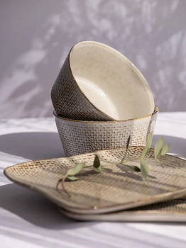 Кружка 400мл LUCKY Лен бежевый керамика 000000000001211785