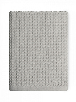 Полотенце вафельное 50x90см DE'NASTIA для бани/сауны 300гр светло-серый хлопок 000000000001228559