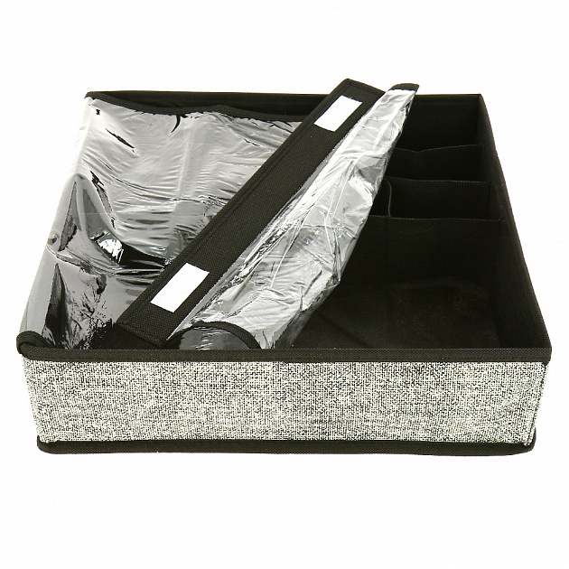 Кофр для мелочи 35х35х10см ПОСУДА ЦЕНТР темно-бежевый 000000000001187222