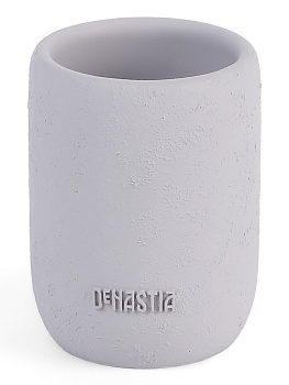 Стакан для зубных щёток DE'NASTIA Лофт серый полирезина 000000000001214830
