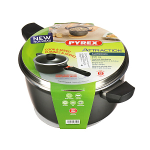 Кастрюля с крышкой Attraction In Pyrex, 20 см 000000000001142268