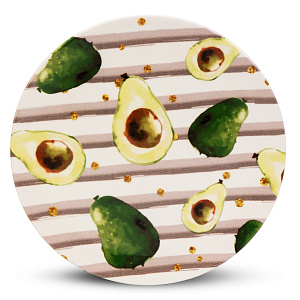 Тарелка обеденная 26см LUCKY Авокадо керамика 000000000001208773