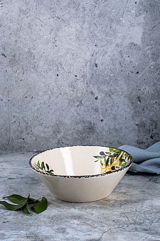 Салатник 23см CERA TALE Оливки глазурованная керамика 000000000001207958