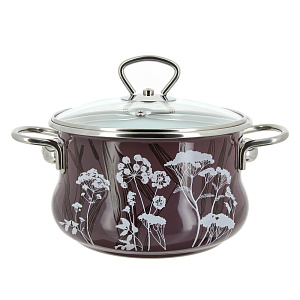 Кастрюля 2л VITROSS Nostalgia Брусника топленый эмалированная сталь 000000000001101623