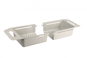 Дуршлаг 48х38см VERDE для овощей в раковину универсальный белый полипропилен 000000000001205683