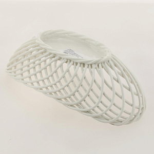 Конфетница 9х28х15см ПОВОД Ладья белая керамика 000000000001171110