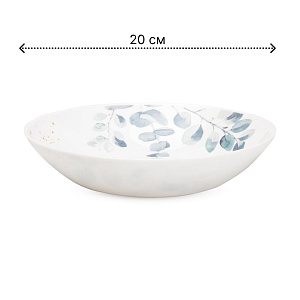 Тарелка суповая 20см FARFORELLE Эвкалипт стеклокерамика 000000000001224317