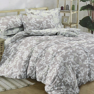 Комплект постельного белья 2-спальный ЭЛЬФ DOMOVITA Лунный цветок Макси простыня220х215см пододеяльник175х215см наволочки2шт-70х70см бязь хлопок 100% 000000000001206596