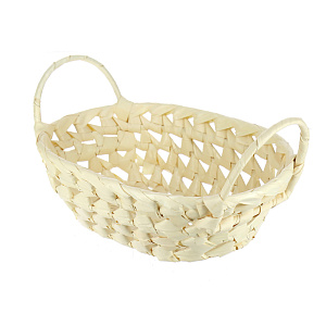 Овальная хлебница с ручками, 15?20?7 см, листья пальмы 000000000001126336