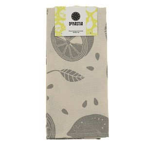 Полотенце кухонное DeNASTIA Коллекция "Лимоны" 40x60см Хлопок70%/ПЭ30% молочный/серый D000203 000000000001202899