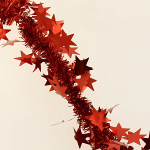 Гирлянда Звезды цветная 10+60мм 2м Г-262 000000000001180018