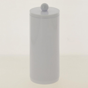 Баночка косметическая для ватных дисков LOTUS с крышкой, белый, пластикSWP-0930WH 000000000001192308