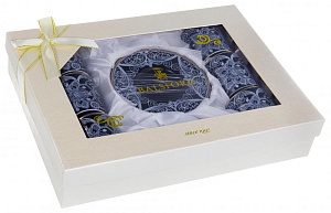 Набор кофейный фарфор 12шт 6 чашек 100мл+6 блюдец подарочная упаковка АРМУТ BALSFORD 146-30009 000000000001193955