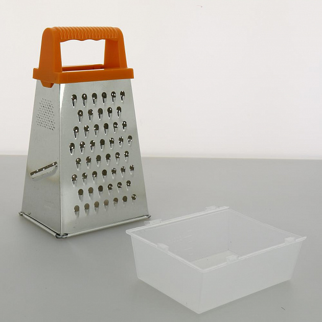Терка пирамидальная с контейнером 20х9,6х12см ПОСУДА ЦЕНТР в упаковке 000000000001020259