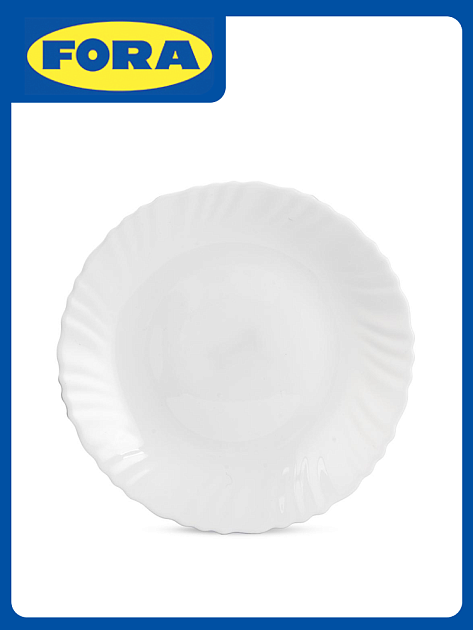Тарелка обеденная 24см FORA стеклокерамика 000000000001222834
