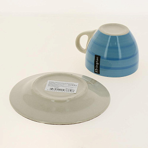 Пара чайная 220мл/блюдце ELRINGTON АЭРОГРАФ Яркое море керамика 000000000001185966